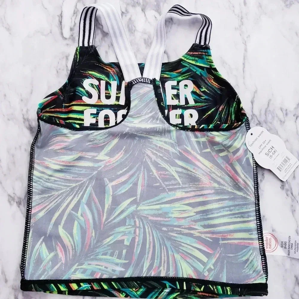 Swimsuit 2 Piece Tankini Top & Bottom SUMMER FOREVER